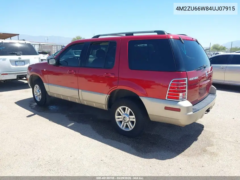 2004 Mercury Mountaineer VIN: 4M2ZU66W84UJ07915 Lot: 45198708