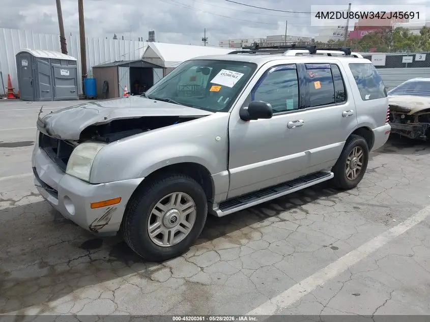 2004 Mercury Mountaineer VIN: 4M2DU86W34ZJ45691 Lot: 45200361