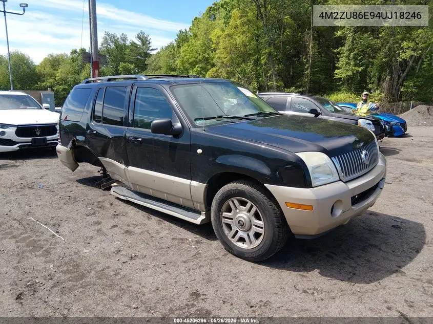 2004 Mercury Mountaineer VIN: 4M2ZU86E94UJ18246 Lot: 45206296