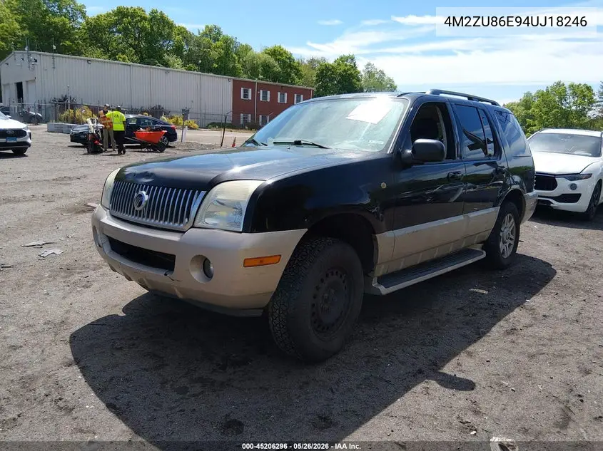 2004 Mercury Mountaineer VIN: 4M2ZU86E94UJ18246 Lot: 45206296
