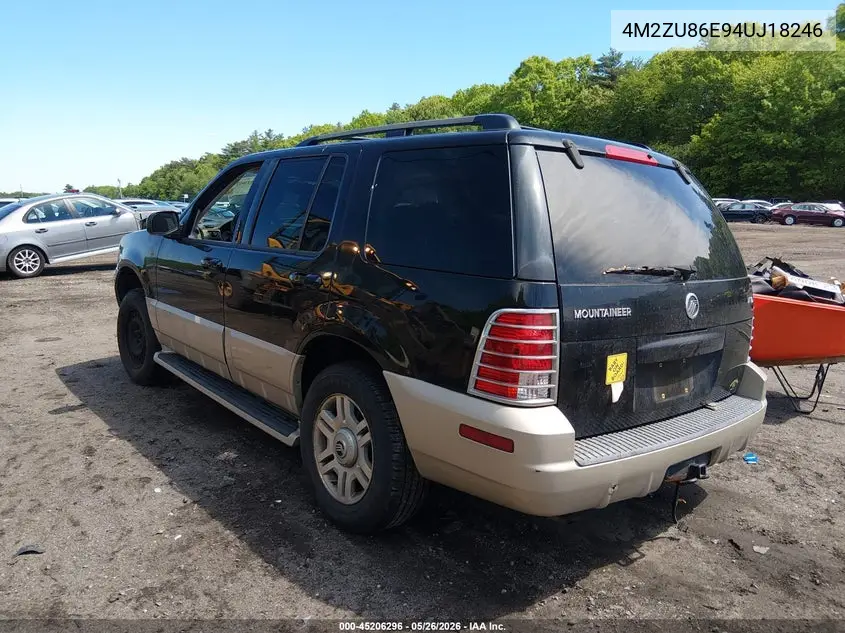 2004 Mercury Mountaineer VIN: 4M2ZU86E94UJ18246 Lot: 45206296