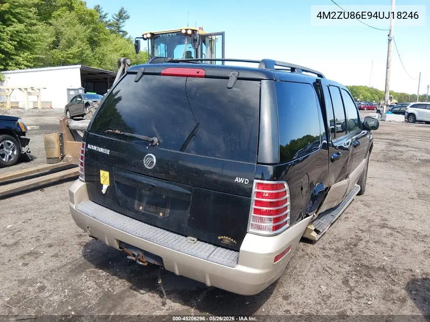 2004 Mercury Mountaineer VIN: 4M2ZU86E94UJ18246 Lot: 45206296