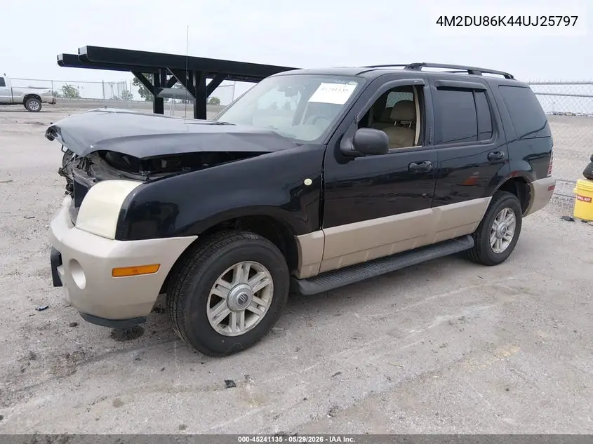 2004 Mercury Mountaineer VIN: 4M2DU86K44UJ25797 Lot: 45241135