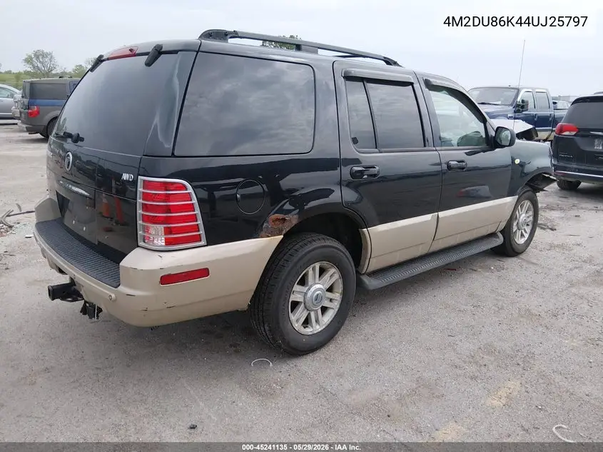2004 Mercury Mountaineer VIN: 4M2DU86K44UJ25797 Lot: 45241135