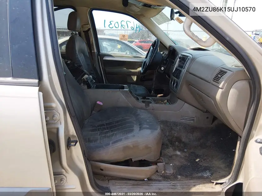 2005 Mercury Mountaineer VIN: 4M2ZU86K15UJ10570 Lot: 44672031
