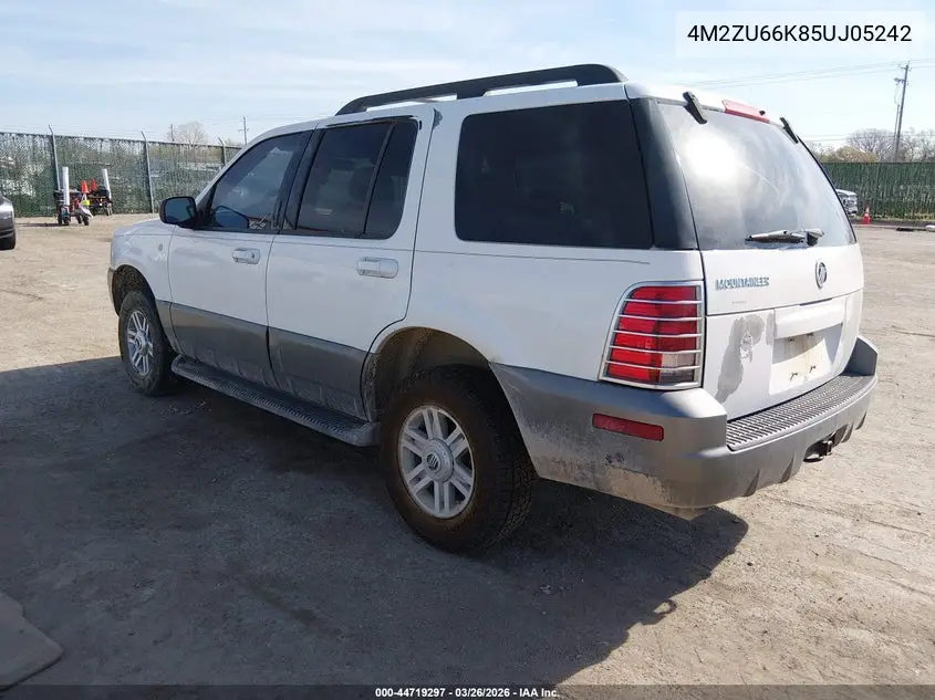 2005 Mercury Mountaineer VIN: 4M2ZU66K85UJ05242 Lot: 44719297