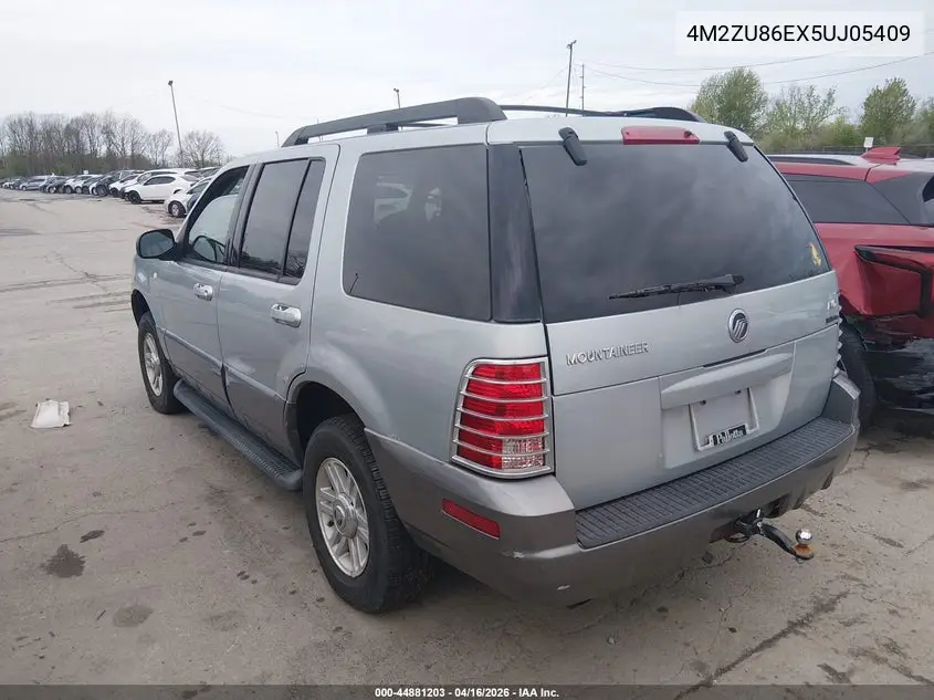 2005 Mercury Mountaineer VIN: 4M2ZU86EX5UJ05409 Lot: 44881203