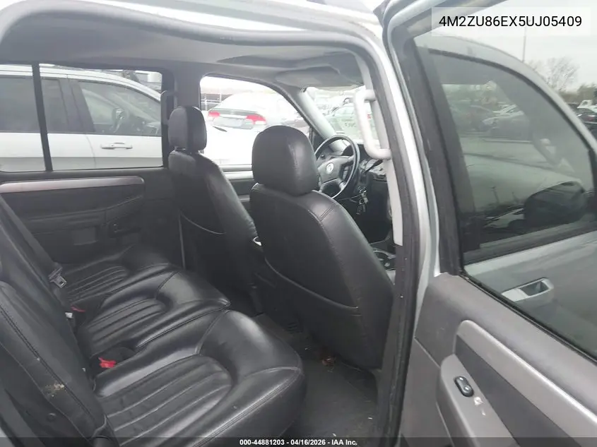 2005 Mercury Mountaineer VIN: 4M2ZU86EX5UJ05409 Lot: 44881203