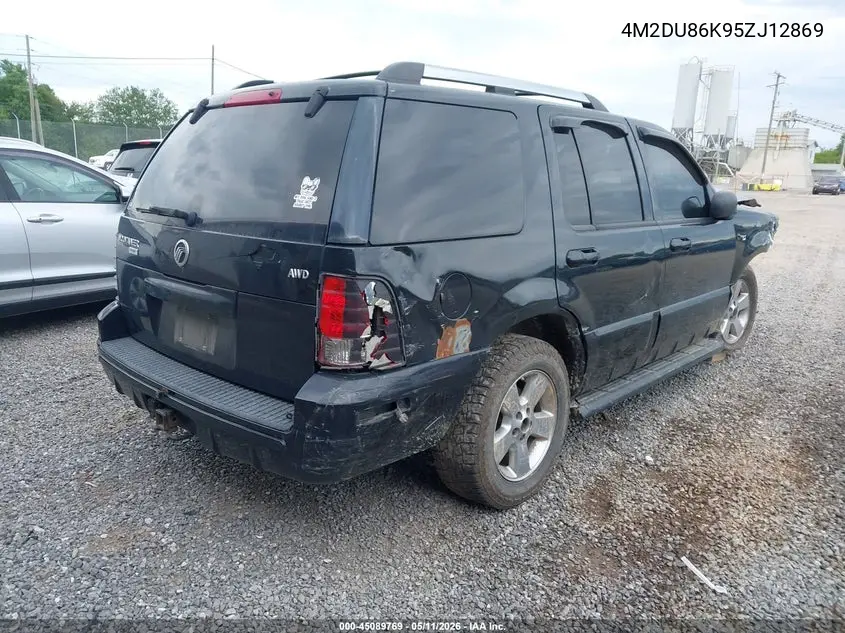 2005 Mercury Mountaineer VIN: 4M2DU86K95ZJ12869 Lot: 45089769