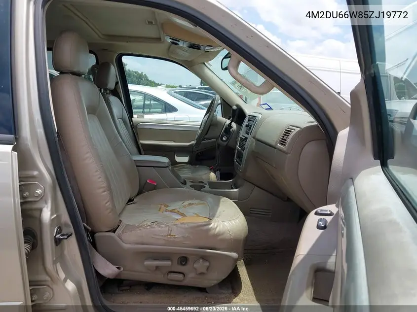 2005 Mercury Mountaineer VIN: 4M2DU66W85ZJ19772 Lot: 45459692