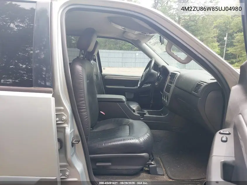 2005 Mercury Mountaineer VIN: 4M2ZU86W85UJ04980 Lot: 45491421