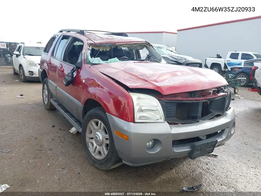 2005 Mercury Mountaineer VIN: 4M2ZU66W35ZJ20933 Lot: 45593327