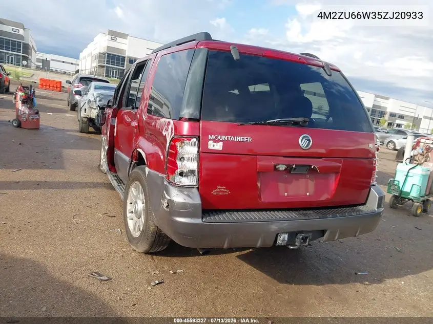 2005 Mercury Mountaineer VIN: 4M2ZU66W35ZJ20933 Lot: 45593327