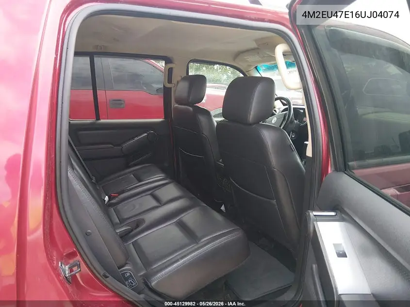 2006 Mercury Mountaineer Luxury VIN: 4M2EU47E16UJ04074 Lot: 45129982