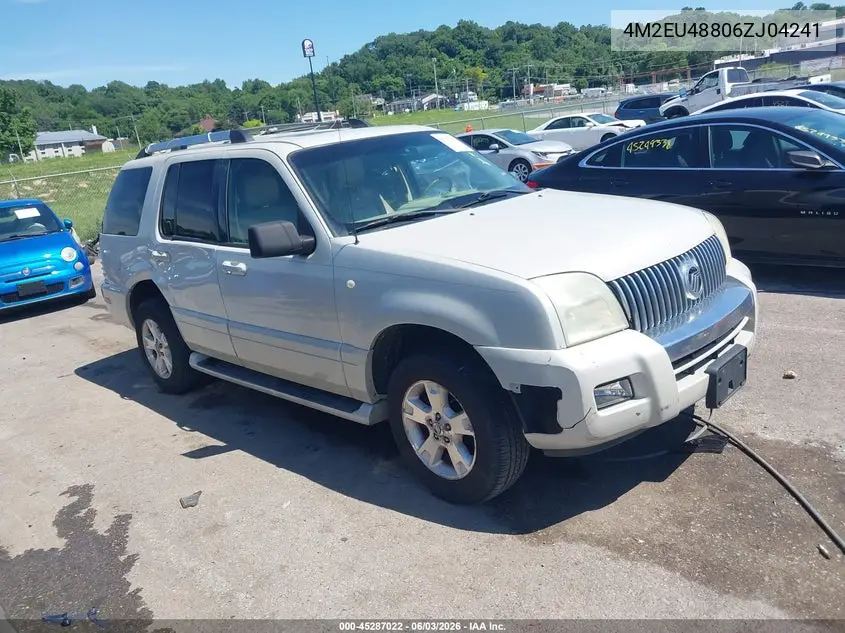 2006 Mercury Mountaineer Premier VIN: 4M2EU48806ZJ04241 Lot: 45287022