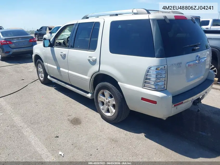 2006 Mercury Mountaineer Premier VIN: 4M2EU48806ZJ04241 Lot: 45287022
