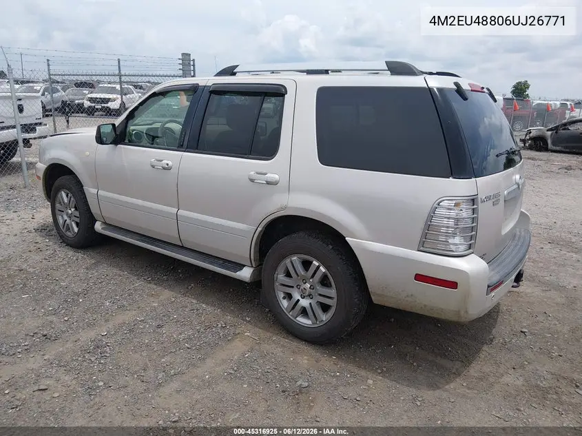 2006 Mercury Mountaineer Premier VIN: 4M2EU48806UJ26771 Lot: 45316925
