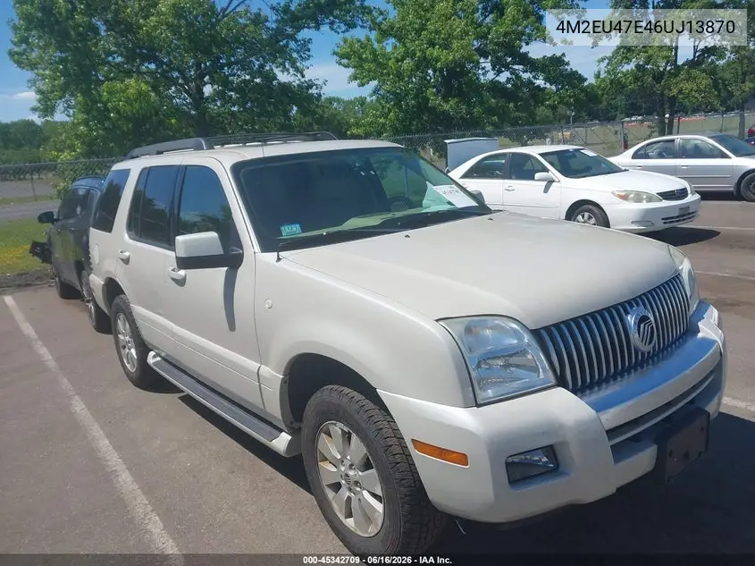 2006 Mercury Mountaineer Luxury VIN: 4M2EU47E46UJ13870 Lot: 45342709