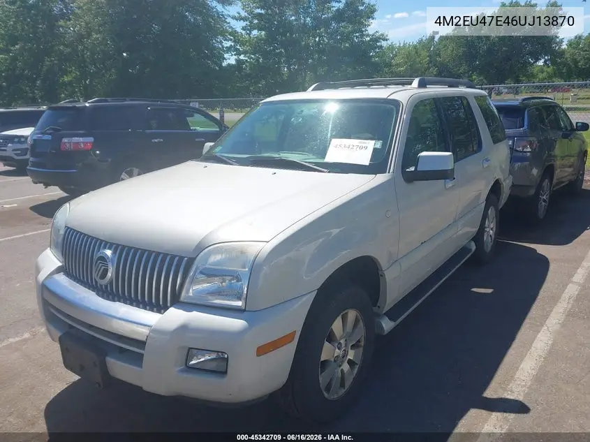 2006 Mercury Mountaineer Luxury VIN: 4M2EU47E46UJ13870 Lot: 45342709