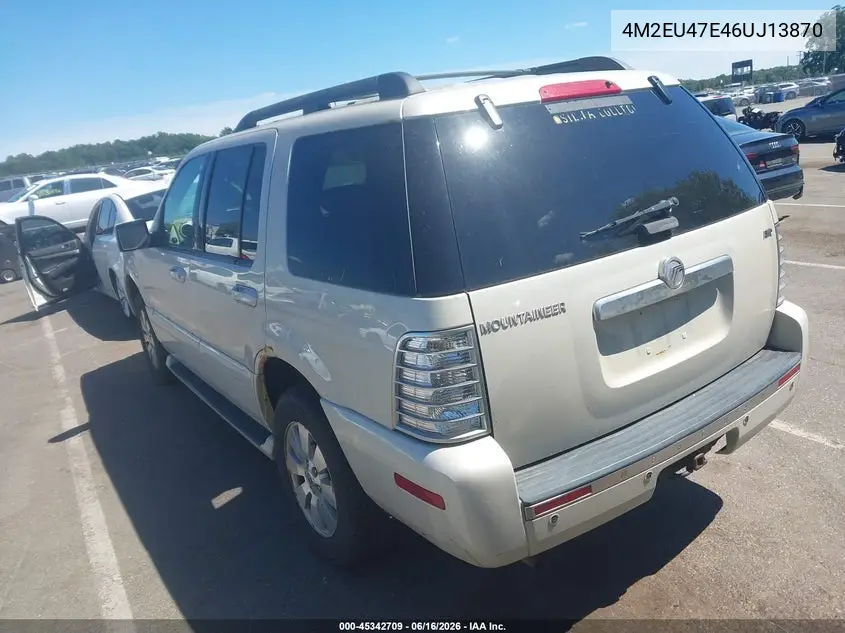 2006 Mercury Mountaineer Luxury VIN: 4M2EU47E46UJ13870 Lot: 45342709