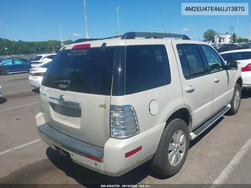 2006 Mercury Mountaineer Luxury VIN: 4M2EU47E46UJ13870 Lot: 45342709