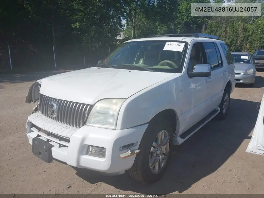 2006 Mercury Mountaineer Premier VIN: 4M2EU48816UJ24057 Lot: 45470181