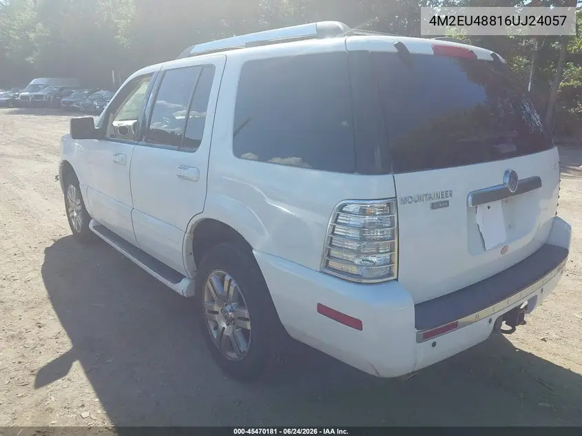 2006 Mercury Mountaineer Premier VIN: 4M2EU48816UJ24057 Lot: 45470181