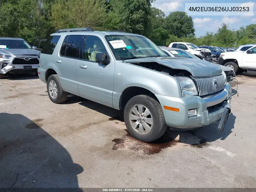 2006 Mercury Mountaineer Convenience VIN: 4M2EU36E26UJ03253 Lot: 45556612