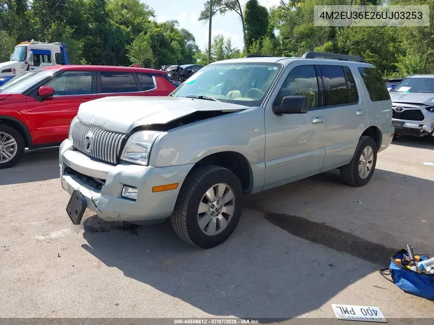 2006 Mercury Mountaineer Convenience VIN: 4M2EU36E26UJ03253 Lot: 45556612