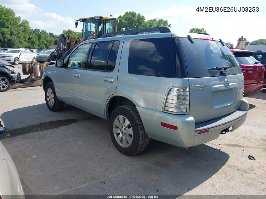 2006 Mercury Mountaineer Convenience VIN: 4M2EU36E26UJ03253 Lot: 45556612
