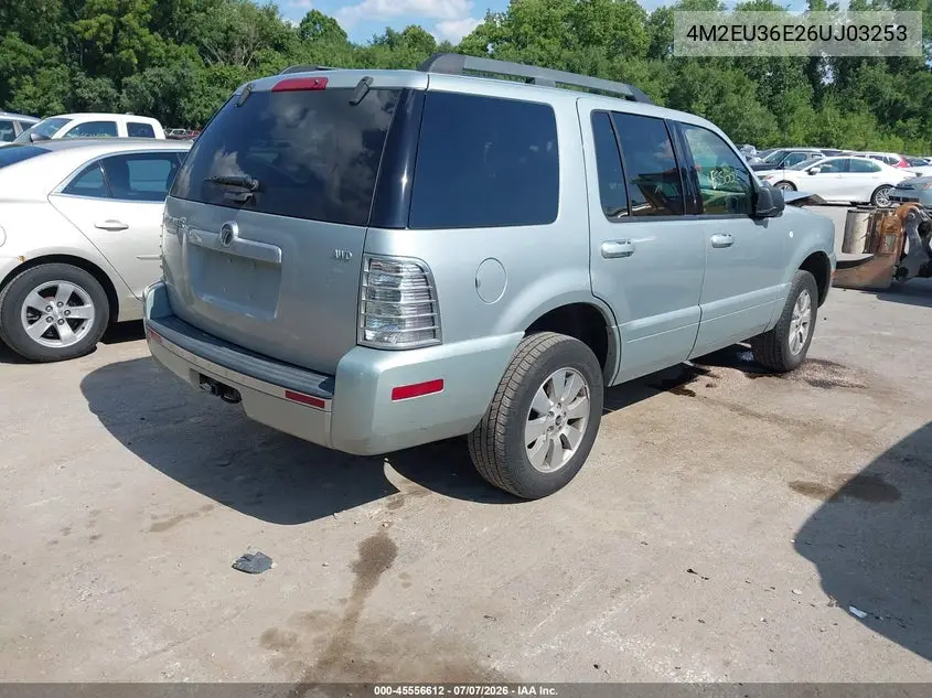 2006 Mercury Mountaineer Convenience VIN: 4M2EU36E26UJ03253 Lot: 45556612