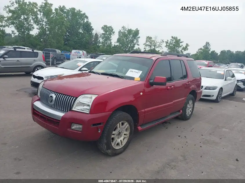 2006 Mercury Mountaineer Luxury VIN: 4M2EU47E16UJ05855 Lot: 45675547
