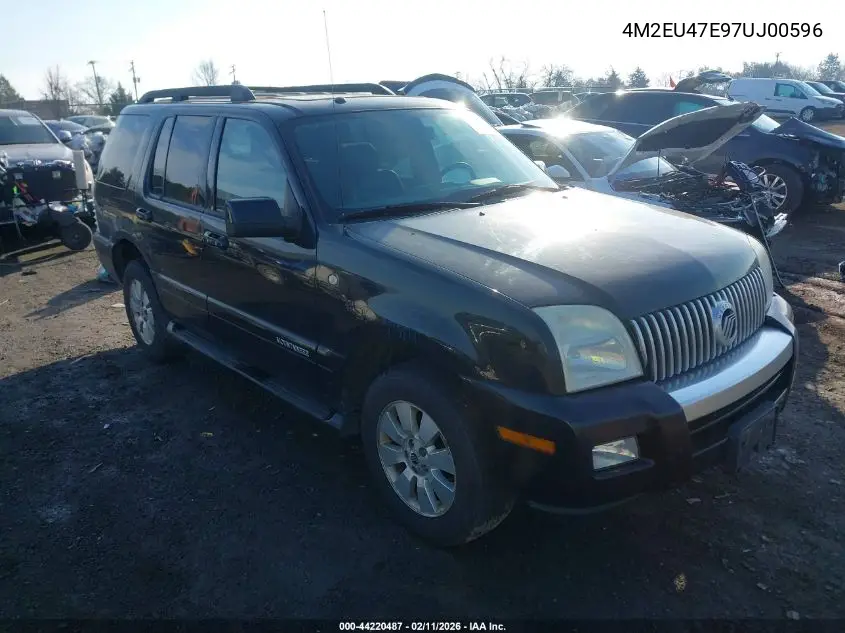 2007 Mercury Mountaineer VIN: 4M2EU47E97UJ00596 Lot: 44220487