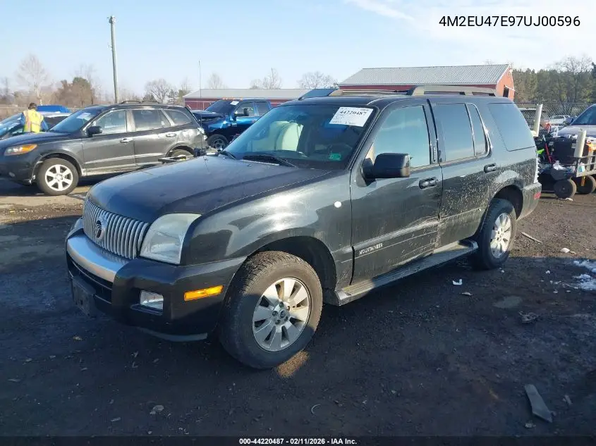 2007 Mercury Mountaineer VIN: 4M2EU47E97UJ00596 Lot: 44220487