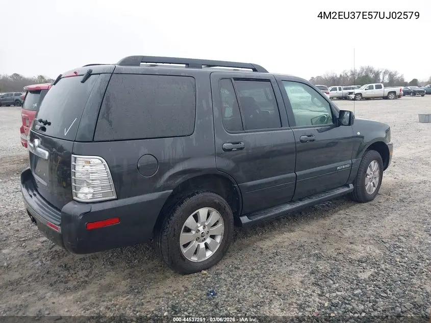 2007 Mercury Mountaineer VIN: 4M2EU37E57UJ02579 Lot: 44537251