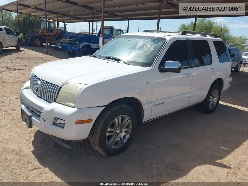 2007 Mercury Mountaineer Premier VIN: 4M2EU48887UJ10061 Lot: 45243632