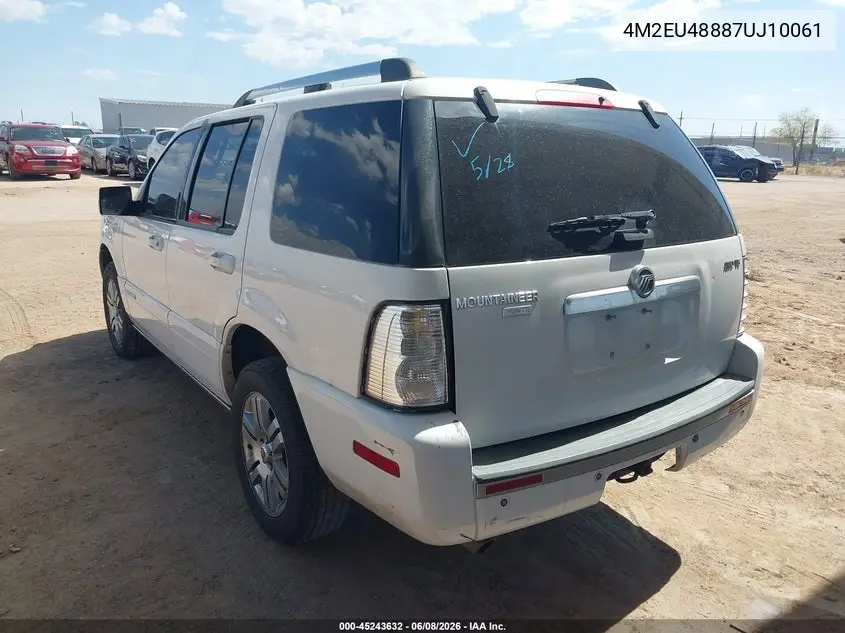 2007 Mercury Mountaineer Premier VIN: 4M2EU48887UJ10061 Lot: 45243632