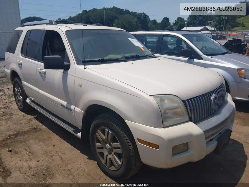 2007 Mercury Mountaineer Premier VIN: 4M2EU38867UJ23059 Lot: 45613474
