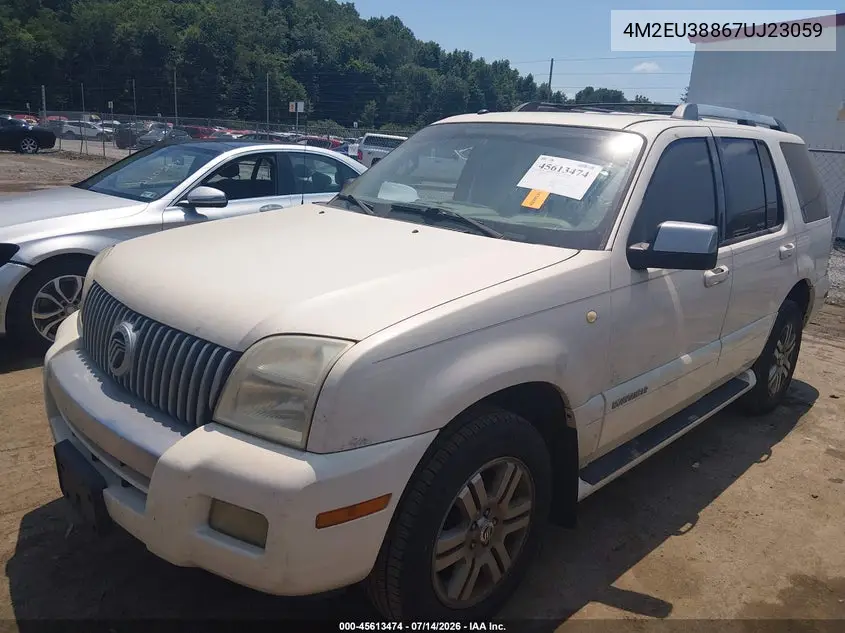2007 Mercury Mountaineer Premier VIN: 4M2EU38867UJ23059 Lot: 45613474