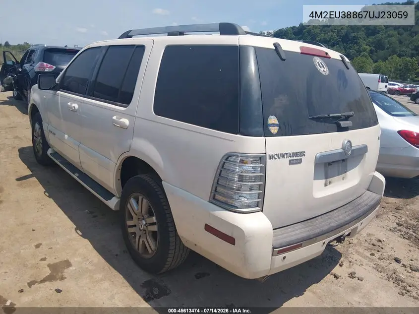 2007 Mercury Mountaineer Premier VIN: 4M2EU38867UJ23059 Lot: 45613474