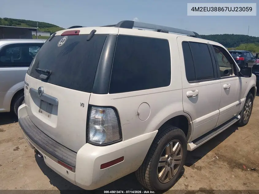 2007 Mercury Mountaineer Premier VIN: 4M2EU38867UJ23059 Lot: 45613474