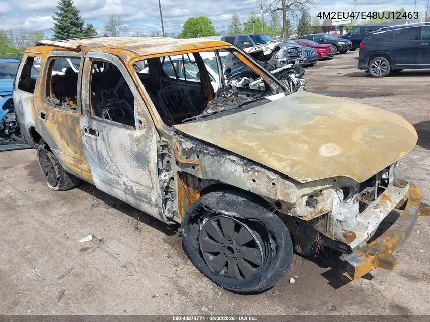 2008 Mercury Mountaineer VIN: 4M2EU47E48UJ12463 Lot: 44974771