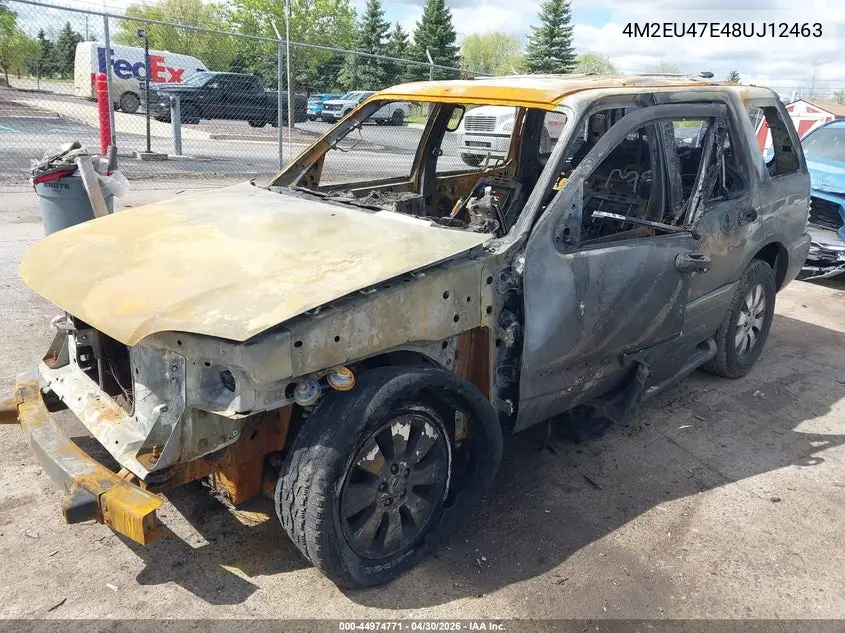 2008 Mercury Mountaineer VIN: 4M2EU47E48UJ12463 Lot: 44974771