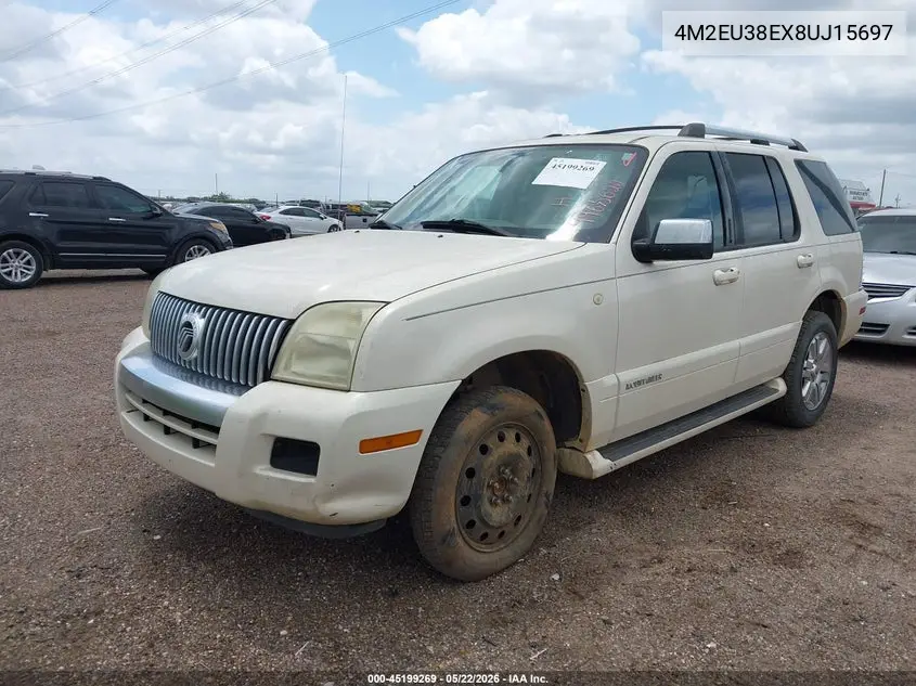 2008 Mercury Mountaineer Premier VIN: 4M2EU38EX8UJ15697 Lot: 45199269