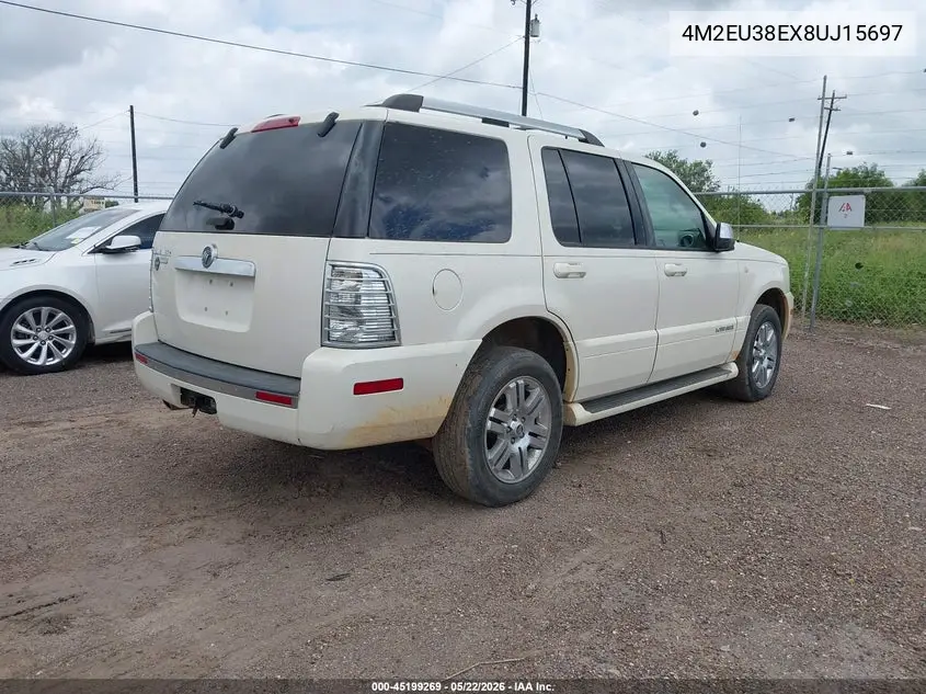 2008 Mercury Mountaineer Premier VIN: 4M2EU38EX8UJ15697 Lot: 45199269