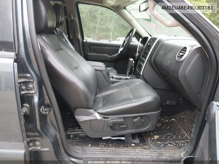 2009 Mercury Mountaineer Premier VIN: 4M2EU48E49UJ03181 Lot: 45364982