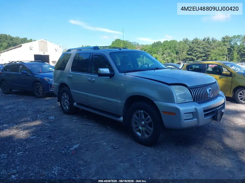 2009 Mercury Mountaineer Premier VIN: 4M2EU48809UJ00420 Lot: 45367529