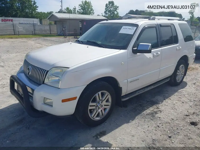2010 Mercury Mountaineer Premier VIN: 4M2EN4JE9AUJ03107 Lot: 44979825