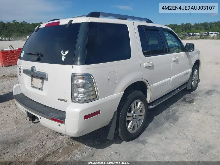 2010 Mercury Mountaineer Premier VIN: 4M2EN4JE9AUJ03107 Lot: 44979825