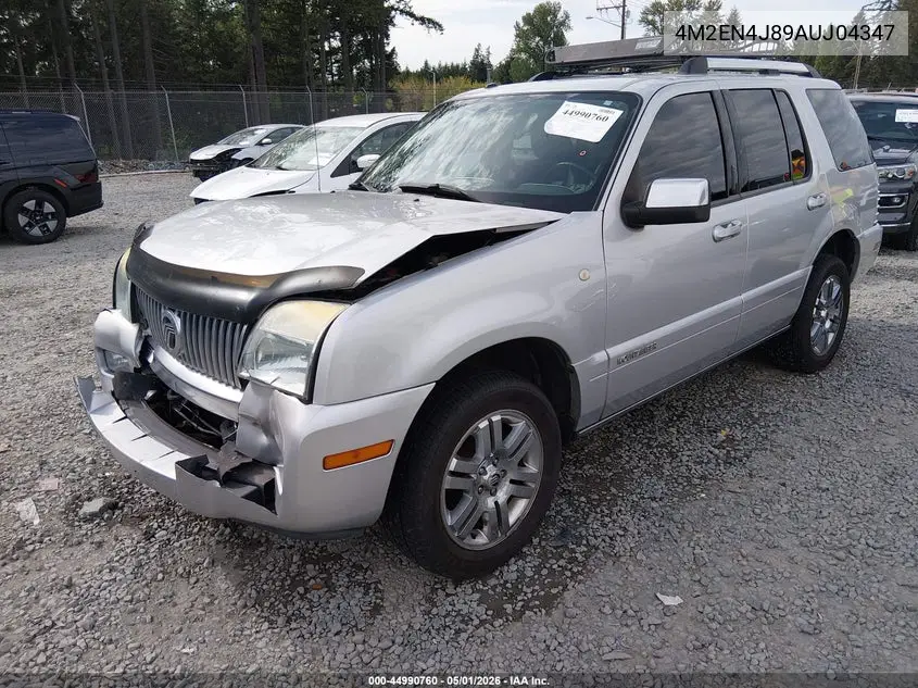 2010 Mercury Mountaineer Premier VIN: 4M2EN4J89AUJ04347 Lot: 44990760